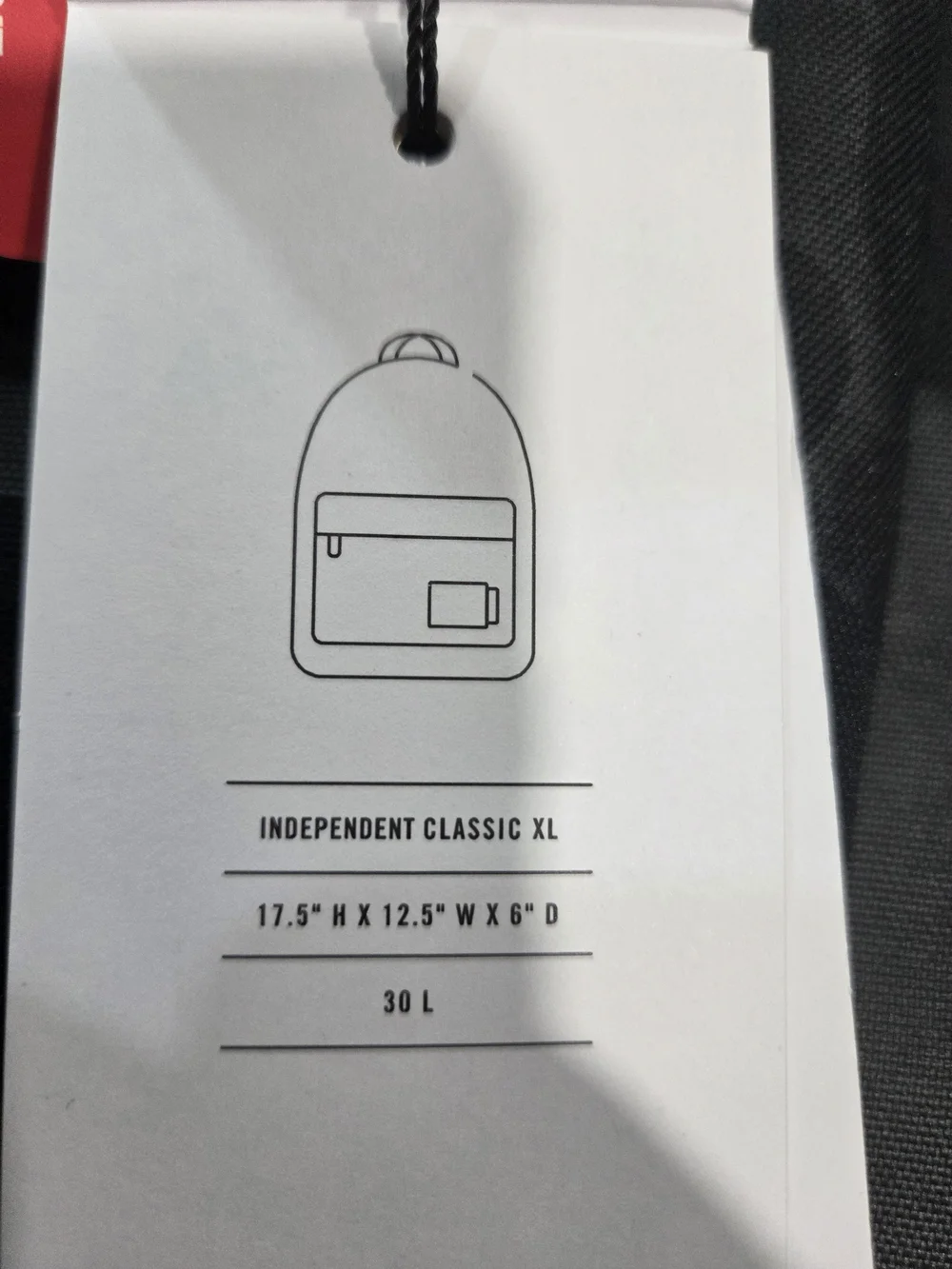 Herschel Independent Classic XL 30L Back black with BUILT TO GRIND